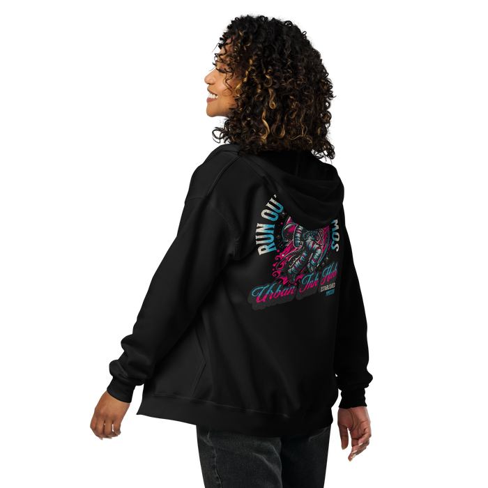 Unisex Heavy-Blend Zip Hoodie - Run out of the Cosmos