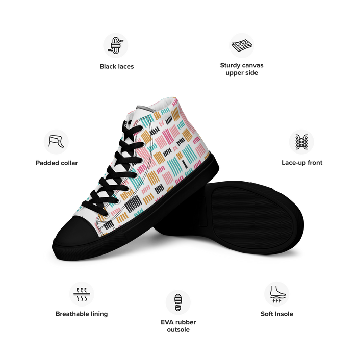 Women’s high top canvas shoes