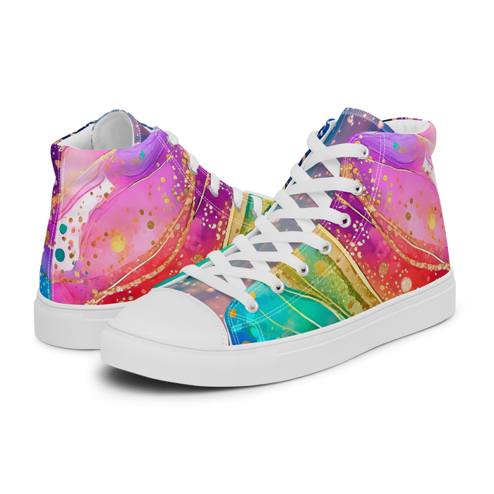 Women’s high top canvas shoes