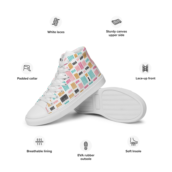 Women’s high top canvas shoes