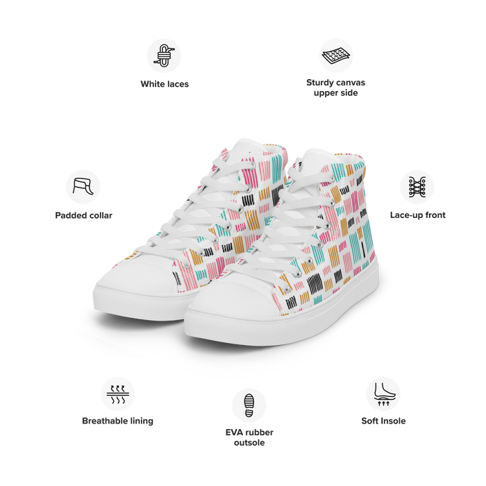 Women’s high top canvas shoes