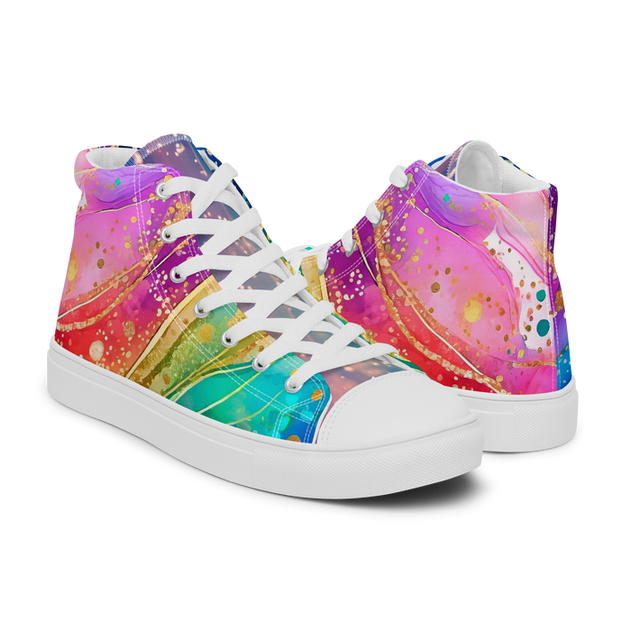 Women’s high top canvas shoes