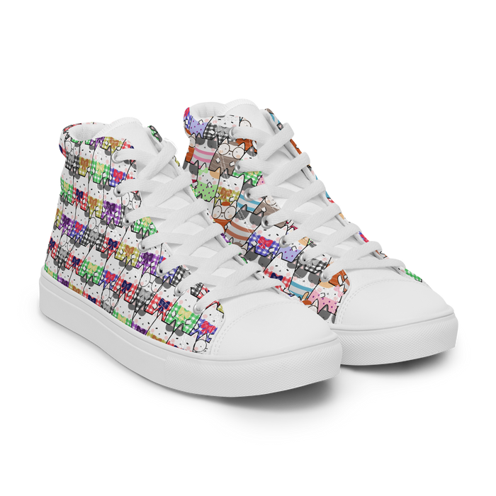 Women’s high top canvas shoes